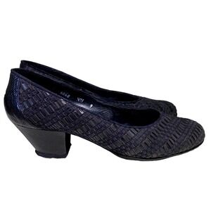 Susan Bennis/Warren Edwards black 5060 viv style shoes women size 9